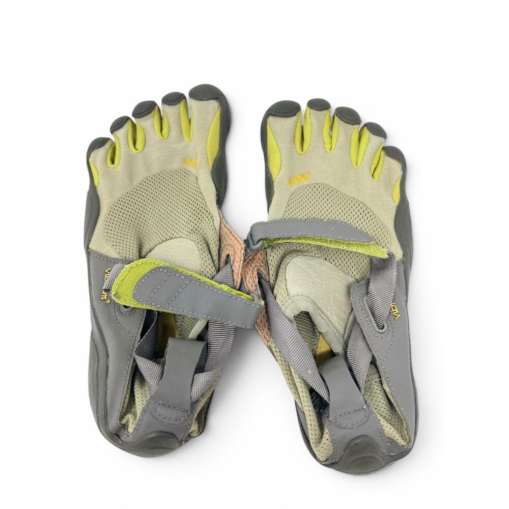 Vibram FiveFingers Shoes Womens Size 7.5-8 W38 Gray Yellow Barefoot Minimalist